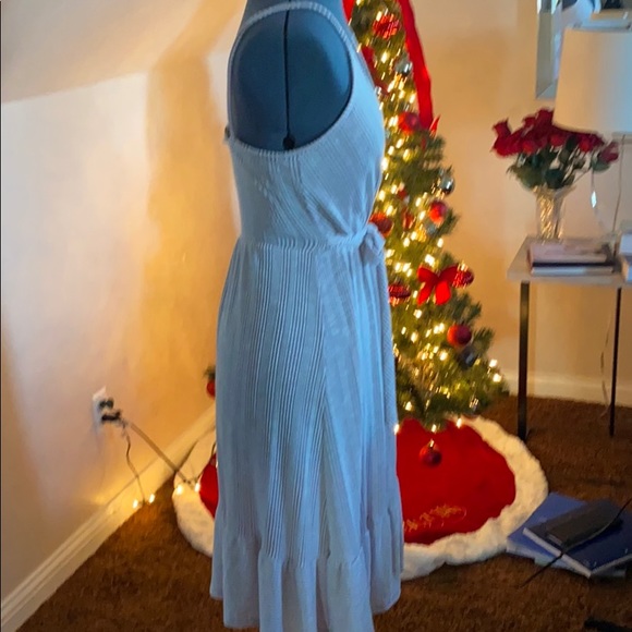 Striped Purple Midi Dress - Picture 4 of 4